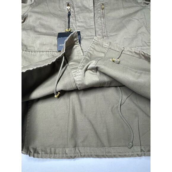 NWT Sofie Schnoor Women’s Green Cotton Parka Métal Stars Trim Sz 40 EU/ 4 US - Picture 14 of 16